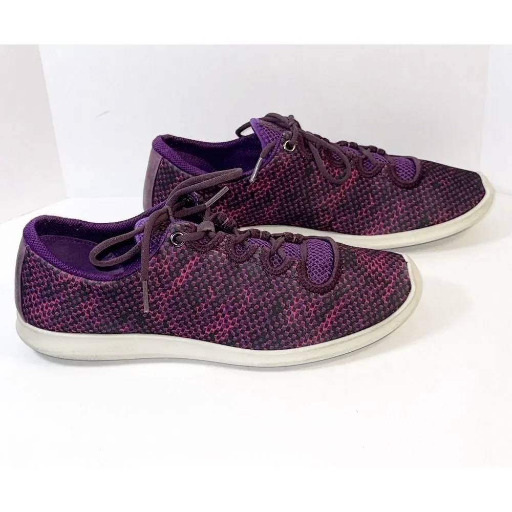 Ecco Sense Sport Lace Up Sneakers Comfort Walking Purple Light Womens 40/ 9-9.5‎